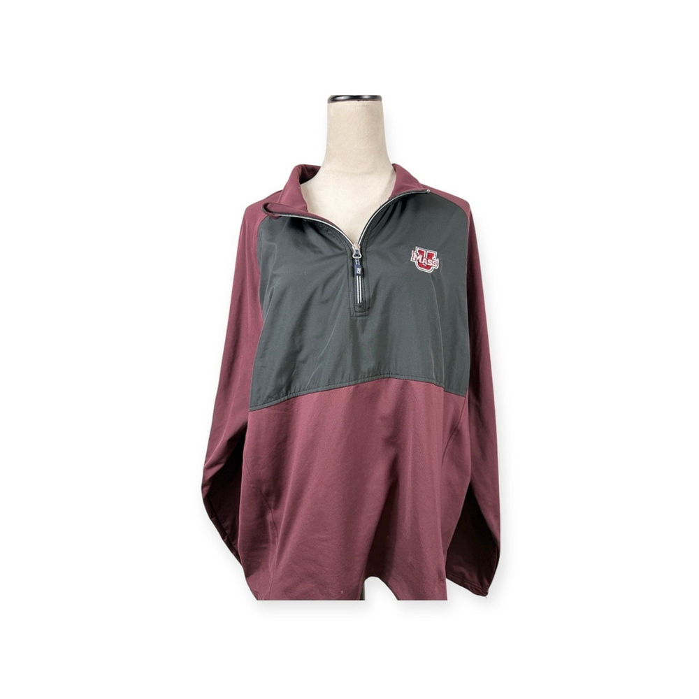Cutter & Buck NCAA University Of Massachusetts Minutemen Jacket 1/4 Zip Size XL